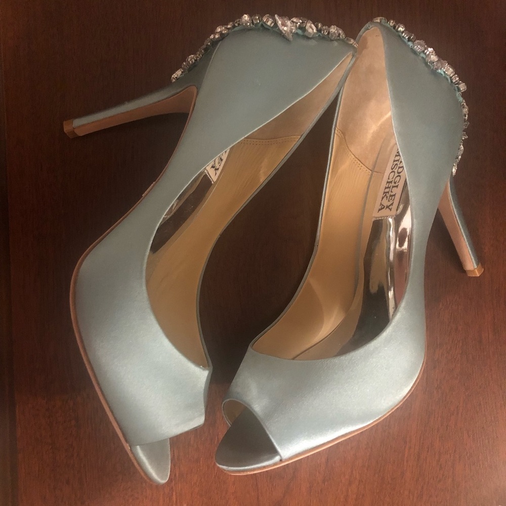 Blue Badgley Mischka Nilla Heels